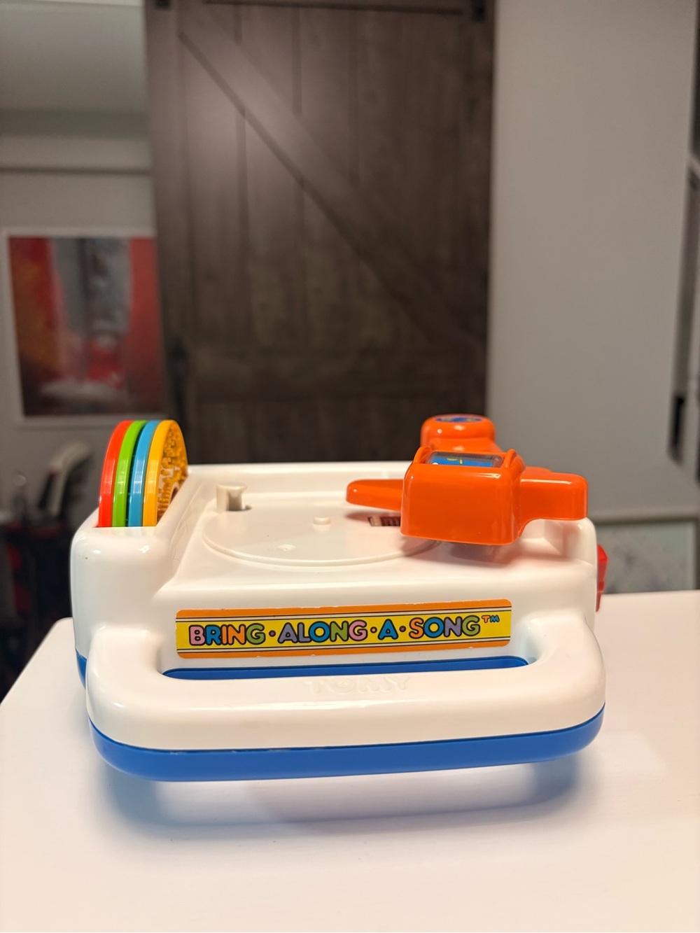 TOMY Bring-A-Long-A-Song Record Player, 1984